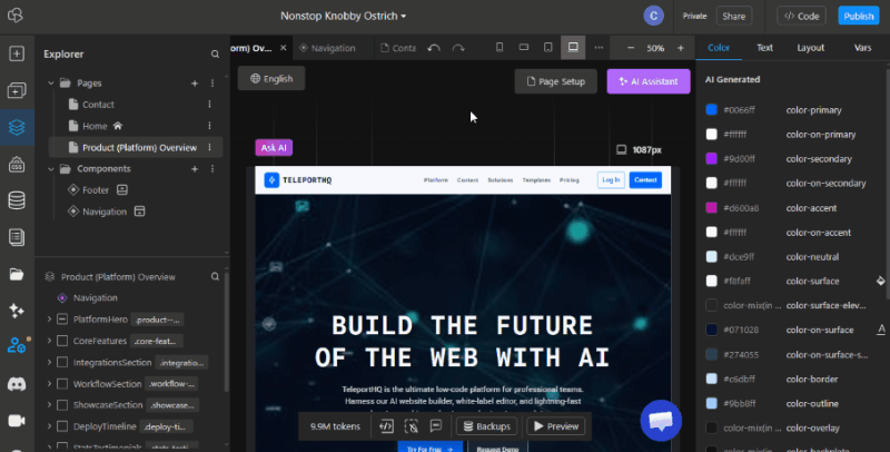 Animation of the new previewer